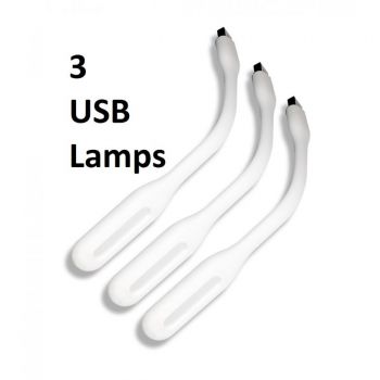 A Pack Of 3 USB Lamps White - Popular Products - Best Price in Pakistan - HitShop.pk